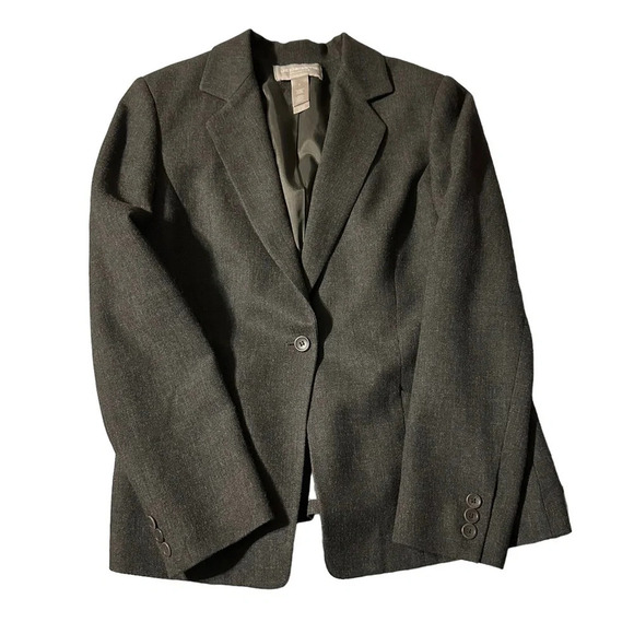 Liz Claiborne women's size 4 black one button blazer - Picture 1 of 3